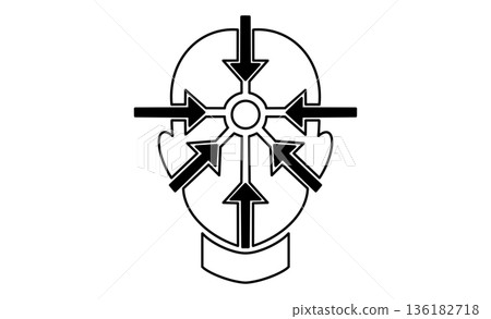A symbol of "focus" and "neurodiversity," where diverse perspectives come together A symbol of "focus" and "neurodiversity," where diverse perspectives come together 136182718