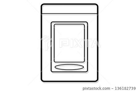 A minimalist pictogram of a "trading card" that symbolizes the collection A minimalist pictogram of a "trading card" that symbolizes the collection 136182739
