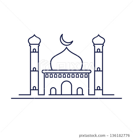 Mosque logo icon Mosque logo icon 136182776