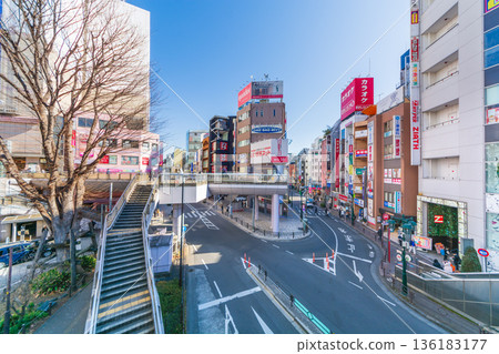 Tokyo cityscape: Tachikawa Station South Exit Tokyo cityscape: Tachikawa Station South Exit 136183177