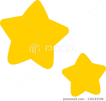 Hand-drawn vector illustration of a loose star Hand-drawn vector illustration of a loose star 136183506
