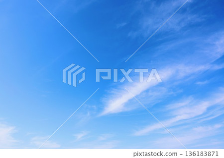 White clouds floating in the blue sky White clouds floating in the blue sky 136183871