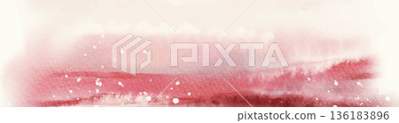 Minimal watercolor abstract red blue wash vector Minimal watercolor abstract red blue wash vector 136183896