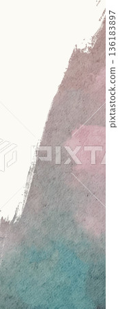 Vector watercolor banner background texture 136183897