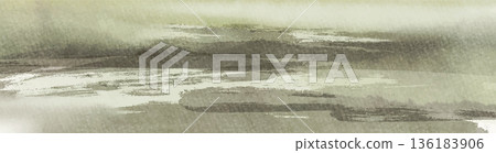 Abstract Watercolor in Soft Pastel Tones vector 136183906