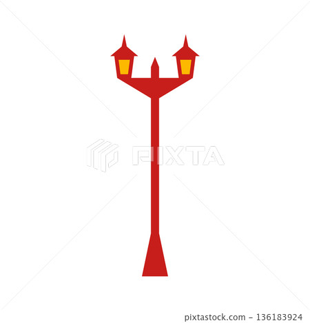 Street lighting flat style icon. 136183924