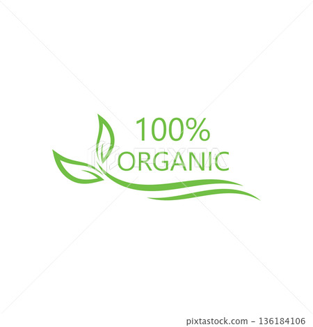 100 percent natural product label with green leaves set 100%25 natural and organic product vector icon circle sign. healthy food emblem. organic food badge 100 percent natural product label with green leaves set 100%25 natural and organic product vector icon circle sign. healthy food emblem. organic food badge 136184106