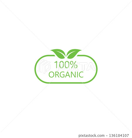 100 percent natural product label with green leaves set 100%25 natural and organic product vector icon circle sign. healthy food emblem. organic food badge 100 percent natural product label with green leaves set 100%25 natural and organic product vector icon circle sign. healthy food emblem. organic food badge 136184107