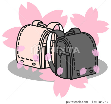 書包與櫻花 136184237