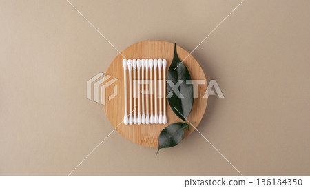 Bamboo cotton swabs for sustainable personal hygiene Bamboo cotton swabs for sustainable personal hygiene 136184350