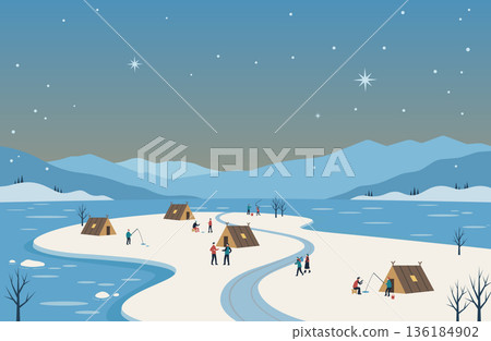 人們在海角享受釣魚的樂趣 136184902