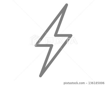 閃電圖示 136185006