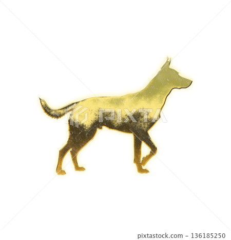 金毛犬散步,Alpha通道 金毛犬散步,Alpha通道 136185250