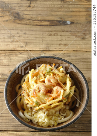 Shrimp and vegetable tempura udon Shrimp and vegetable tempura udon 136185744