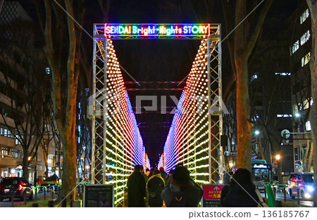 Sendai Bright Nights, the New Winter Illumination in Sendai, the City of Trees Sendai Bright Nights, the New Winter Illumination in Sendai, the City of Trees 136185767