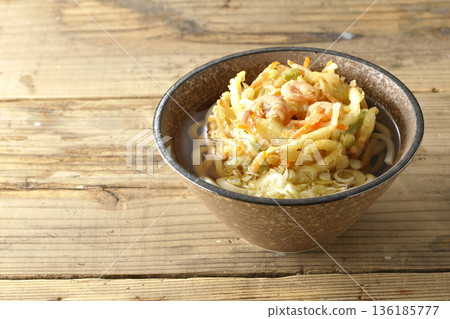 蝦仁蔬菜天婦羅烏龍麵 136185777