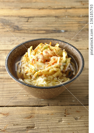 Shrimp and vegetable tempura udon Shrimp and vegetable tempura udon 136185793
