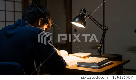 Quiet evenings spent alone studying 136185797