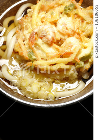 Shrimp and vegetable tempura udon Shrimp and vegetable tempura udon 136186055