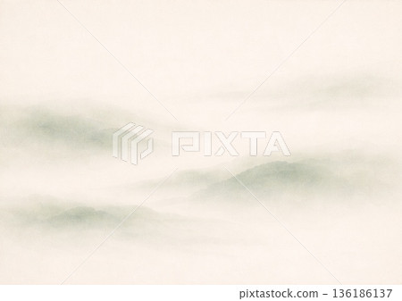 霧中的山影 136186137