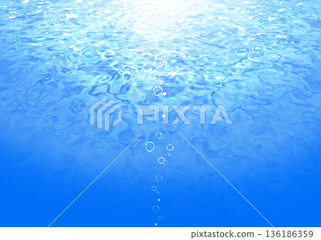 風水畫 水面反射光泡 標準紙張比例 水平 風水畫 水面反射光泡 標準紙張比例 水平 136186359