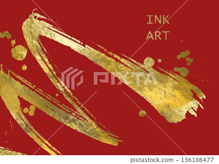 Vector Red and Gold Design illustration Vector Red and Gold Design illustration 136186477