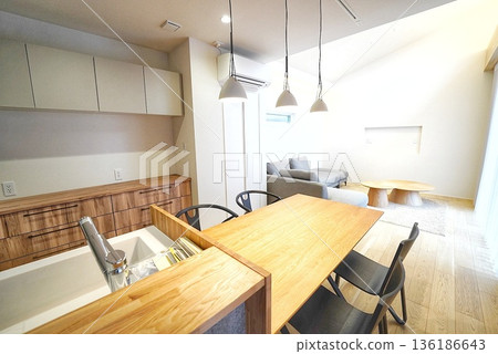 Stylish living of a pet living designer house Stylish living of a pet living designer house 136186643