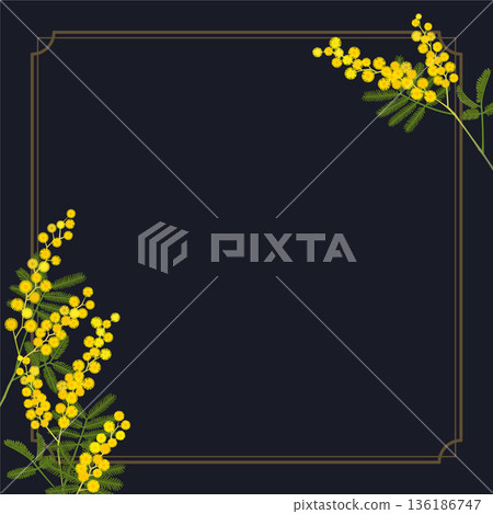 Mimosa Frame (Square, Navy) Mimosa Frame (Square, Navy) 136186747