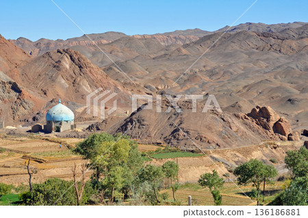 Iran, Silk Road, Ruins near Yazd, Hanaq Fortress Ruins and the Oldest Mosque Iran, Silk Road, Ruins near Yazd, Hanaq Fortress Ruins and the Oldest Mosque 136186881