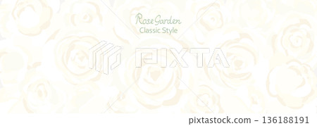 A vector illustration of a bunch of pure white roses 136188191