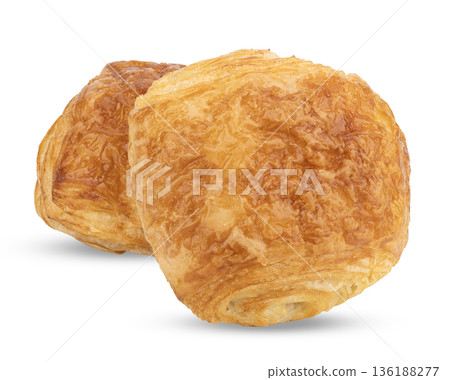 pain au isolated on white background 136188277