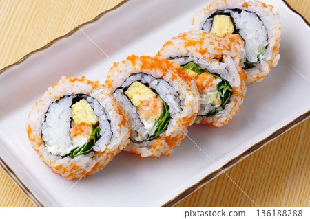 Salmon salad roll Salmon salad roll 136188288