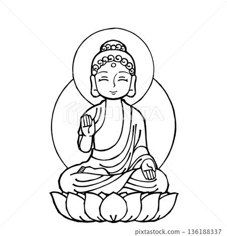釋迦如來 (B)（笑，單色） 136188337