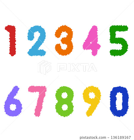 手寫流行數字 手寫流行數字 136189167