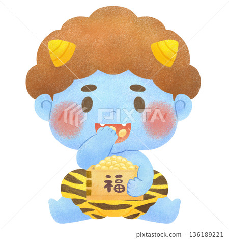 藍魔鬼正在吃幸運豆 136189221