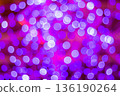 Abstract purple bokeh lights with soft glow and blurred circles creating dreamy background texture 136190264