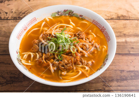 Pork kimchi ramen Pork kimchi ramen 136190641