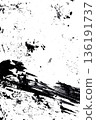 The abstract texture of black acrylic paint 136191737