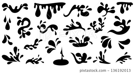 Drops, spills, splashes, waves and other water variations Drops, spills, splashes, waves and other water variations 136192013