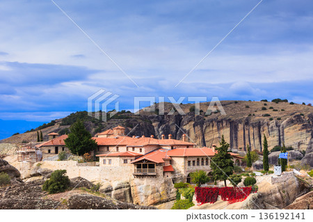 Monastery of the Holy Trinity in Meteora, Greece Monastery of the Holy Trinity in Meteora, Greece 136192141