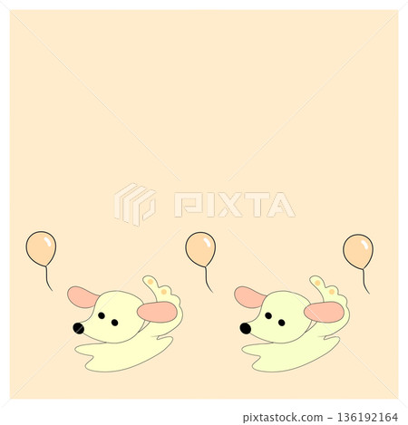 Dog and balloons Dog and balloons 136192164