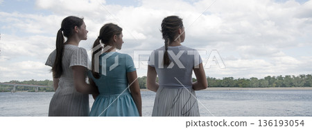 3 girls at the lake 136193054