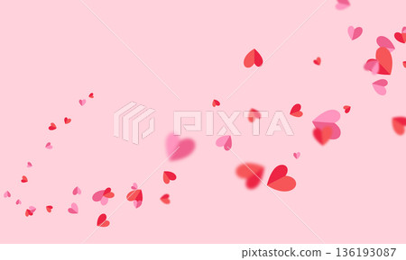 Valentine's Day background decorated with beautiful heart shapes. Vector illustration. Valentine's Day background decorated with beautiful heart shapes. Vector illustration. 136193087