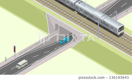 地下通道（綠地）的等距影像 136193643