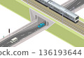 Isometric image of an underpass (plain) 136193644