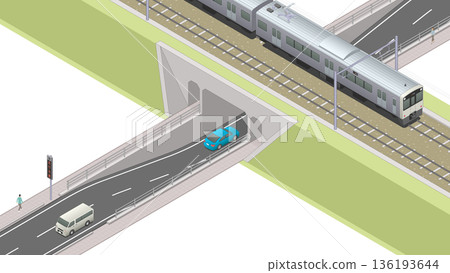 地下通道的等距影像（平面圖） 136193644