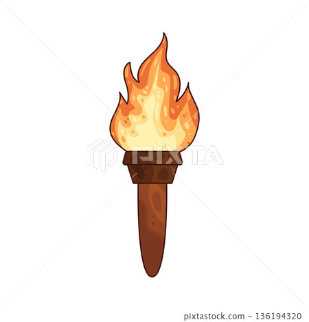 illustration of torch illustration of torch 136194320