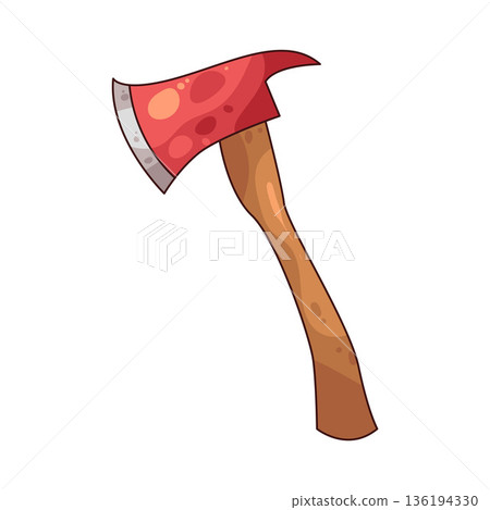 illustration of fire axe 136194330