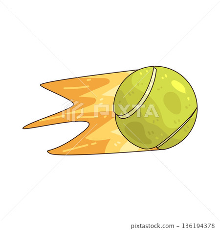 illustration of Padel Ball 136194378
