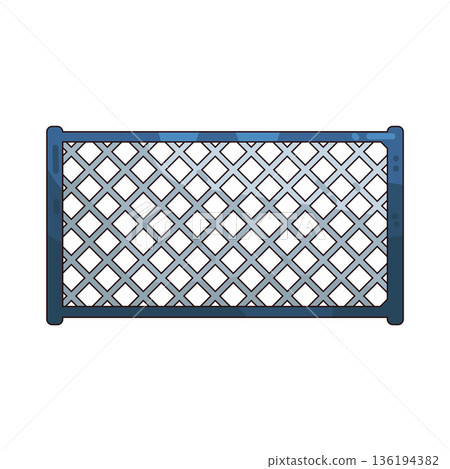 illustration of Padel Mesh Fence 136194382